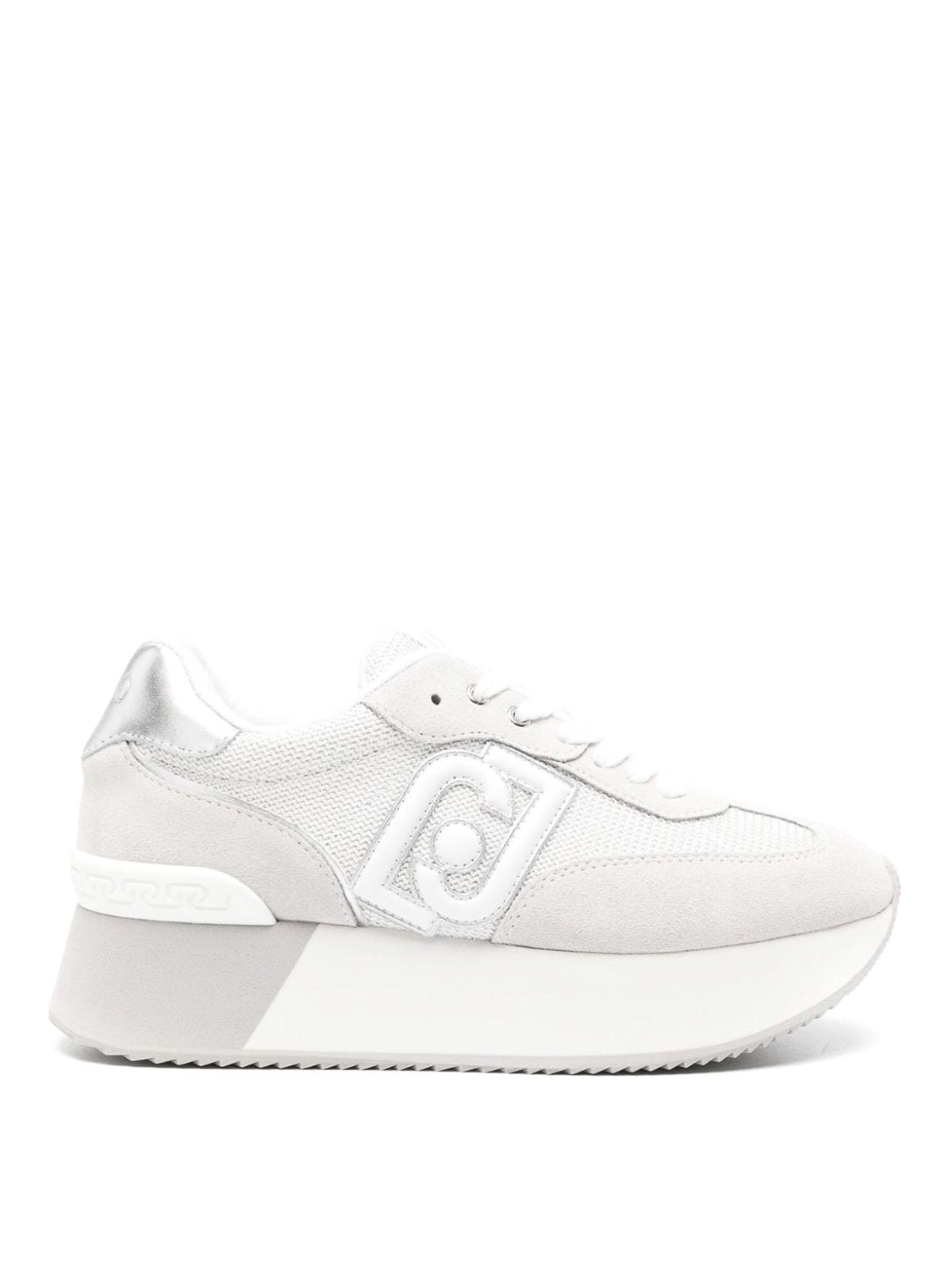 Shop Liu •jo Sneakers With Logo Detail In White