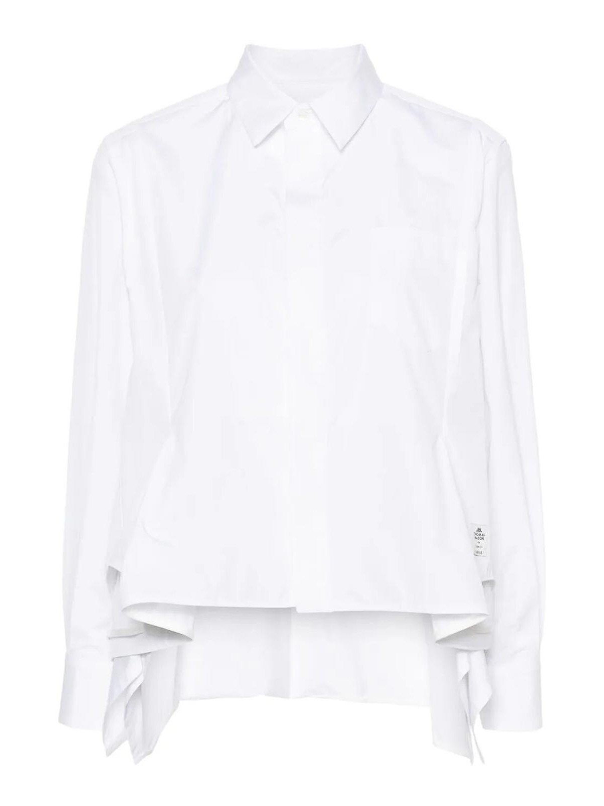 Shop Sacai Thomas Mason Cotton Shirt In White