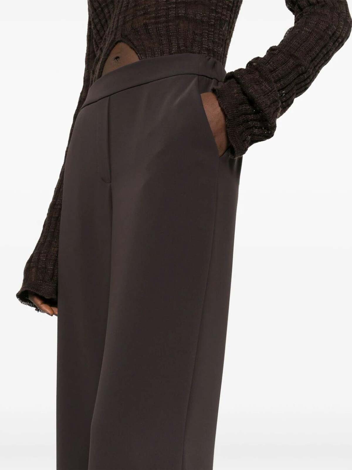 Shop P.a.r.o.s.h Panty 24 Trousers In Brown