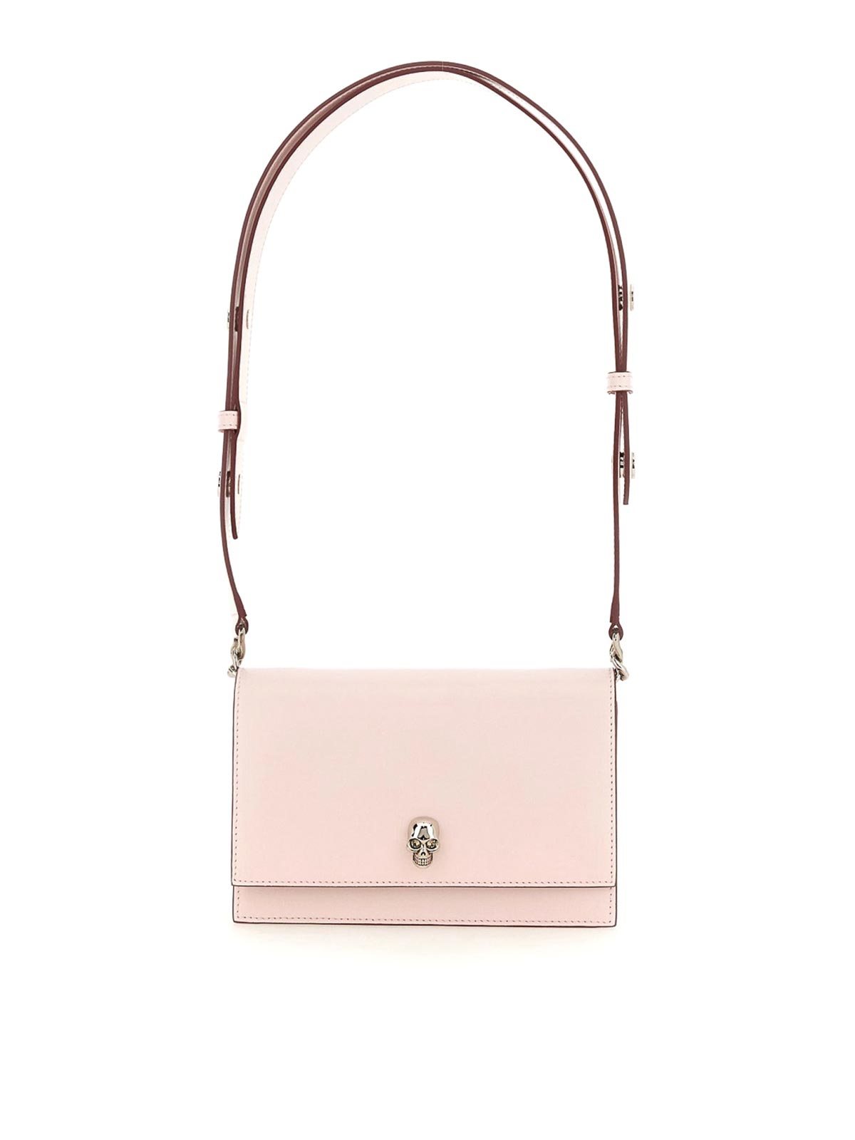 Shop Alexander Mcqueen Small Skull Bag In Nude & Neutrals