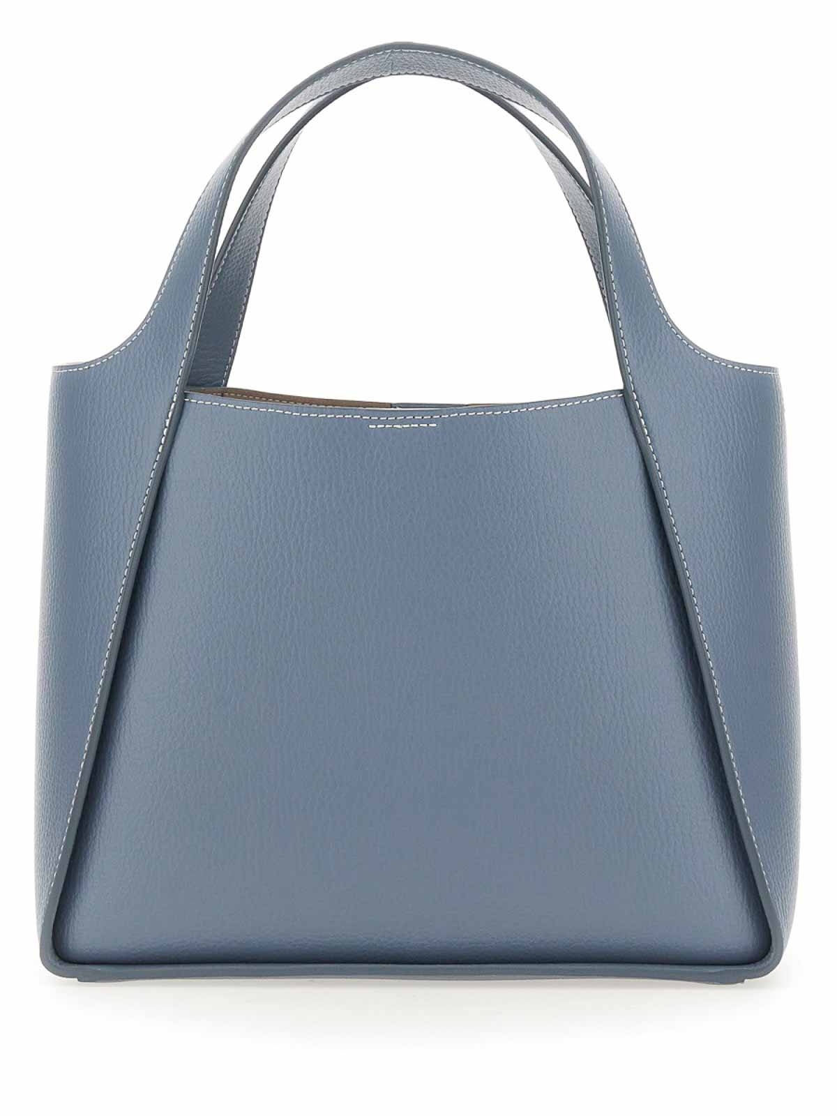 Shop Stella Mccartney Shoulder Bag With Logo In Blue