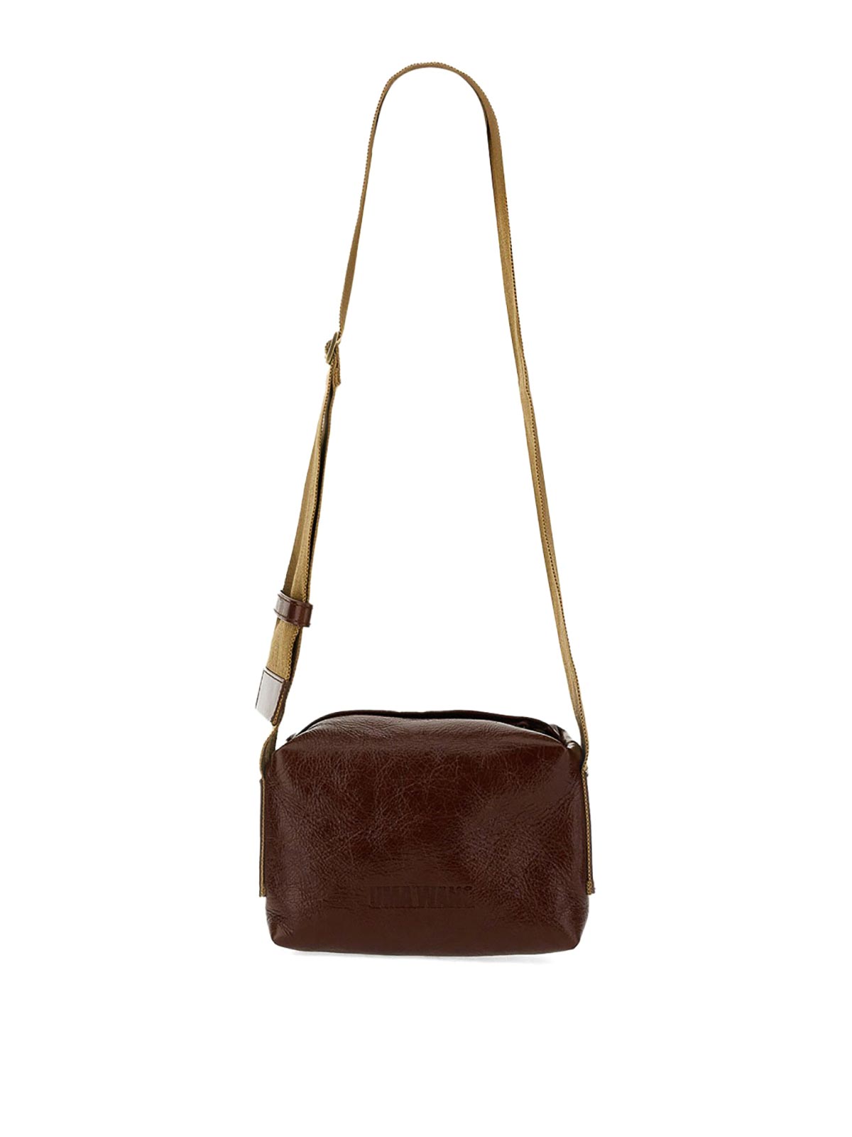 Shop Uma Wang Small Leather Bag In Dark Red