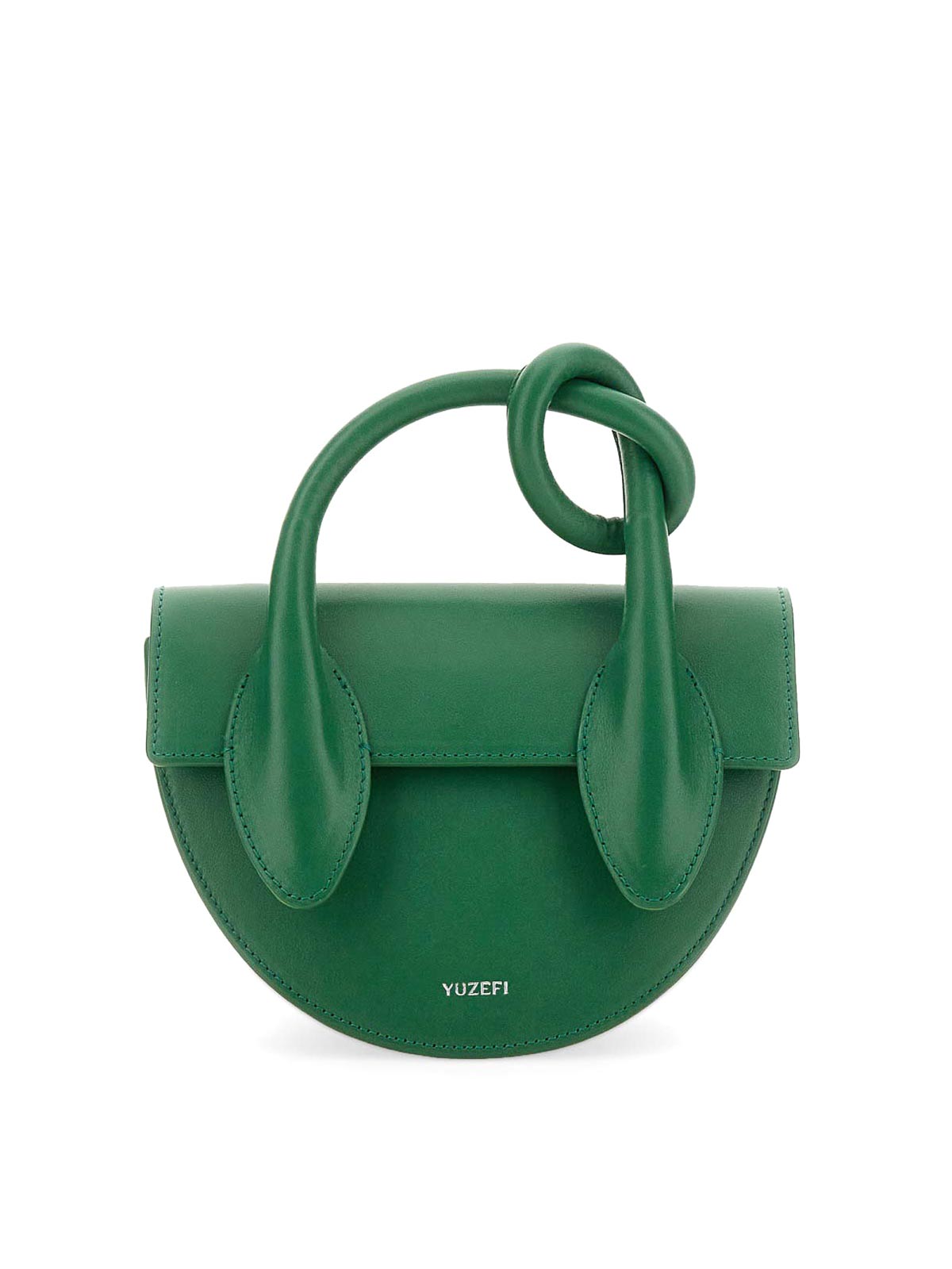 Shop Yuzefi Pretzel Bag In Green