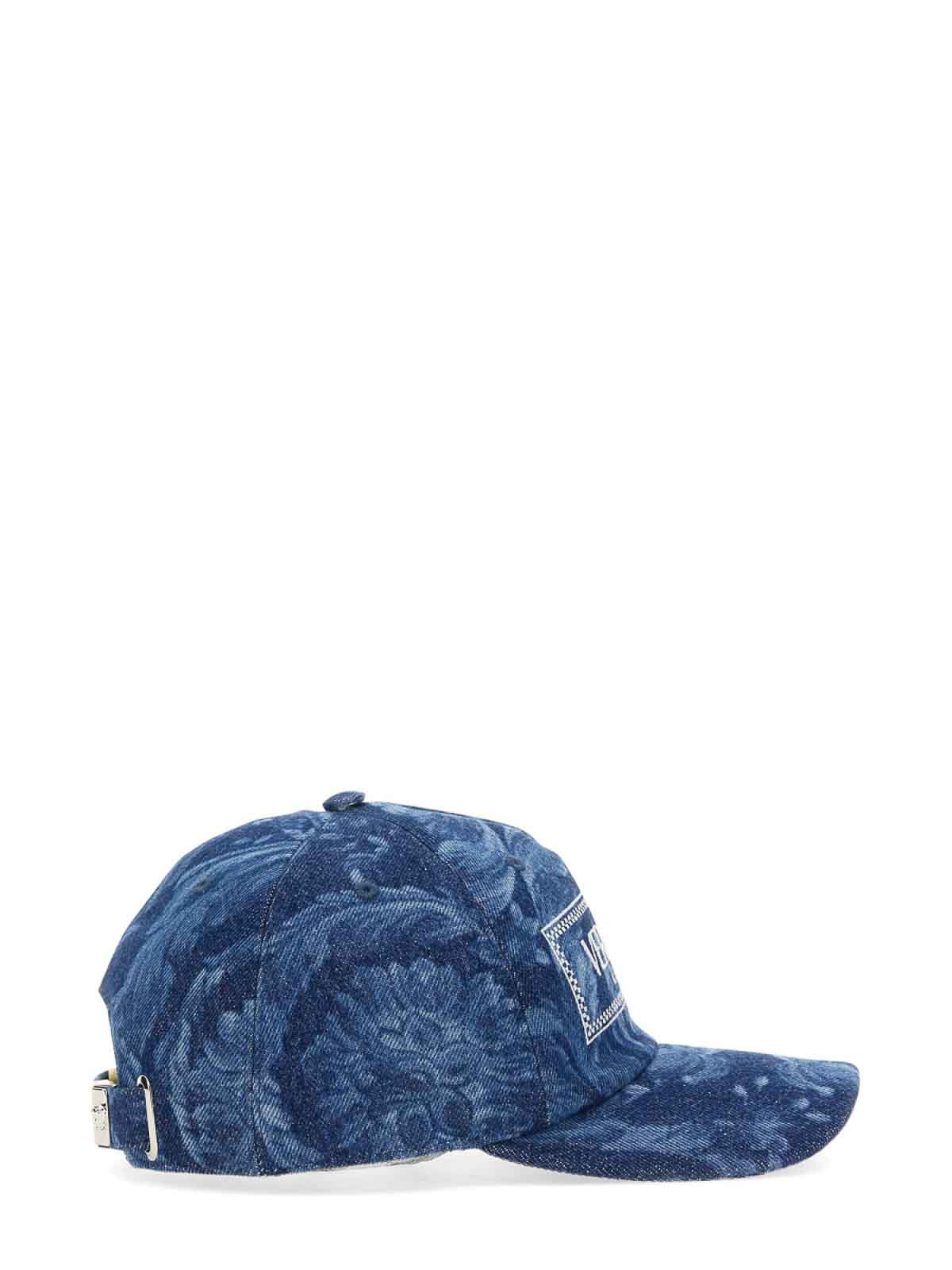 Shop Versace Sombrero - Azul In Blue