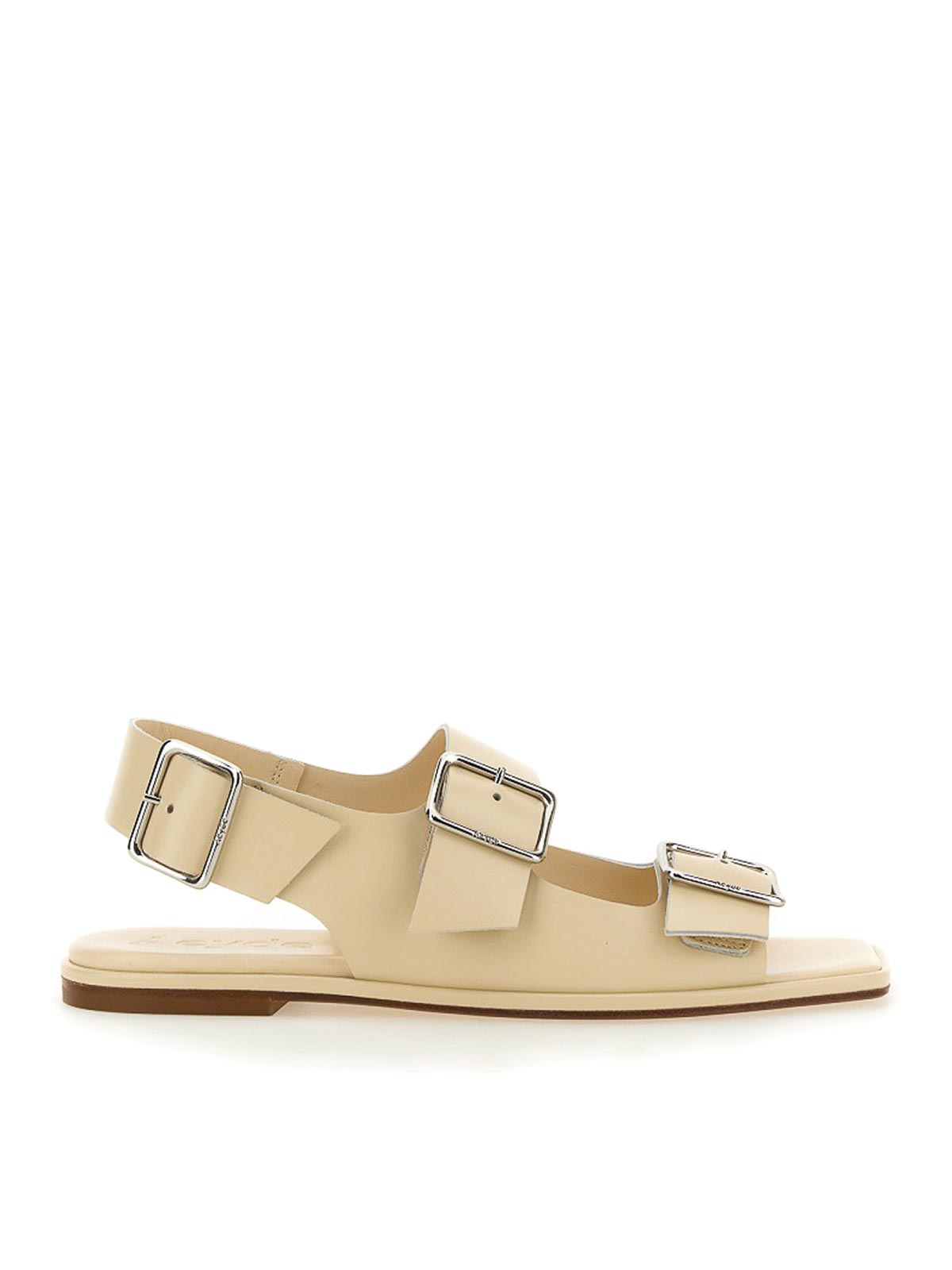 Shop Aeyde Tekla Sandals In White