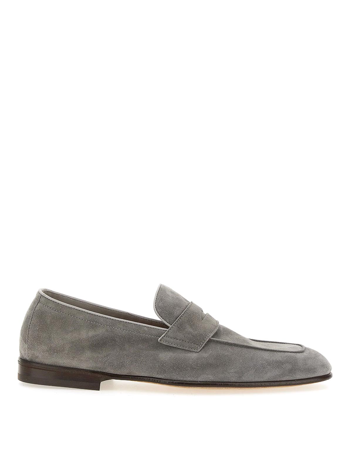 Brunello Cucinelli Penny Loafer In Grey