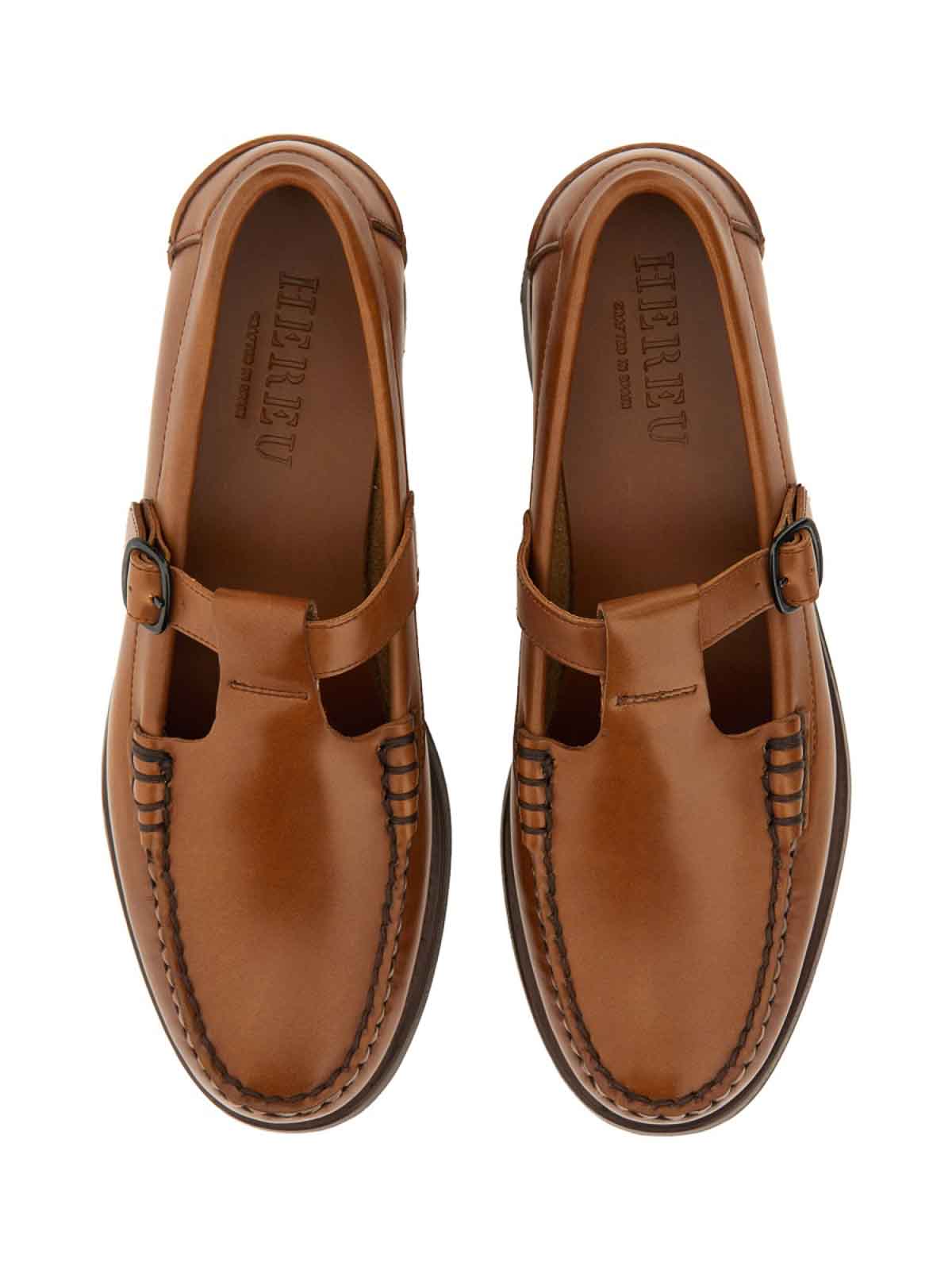 Shop Hereu Alber Loafers In Light Brown