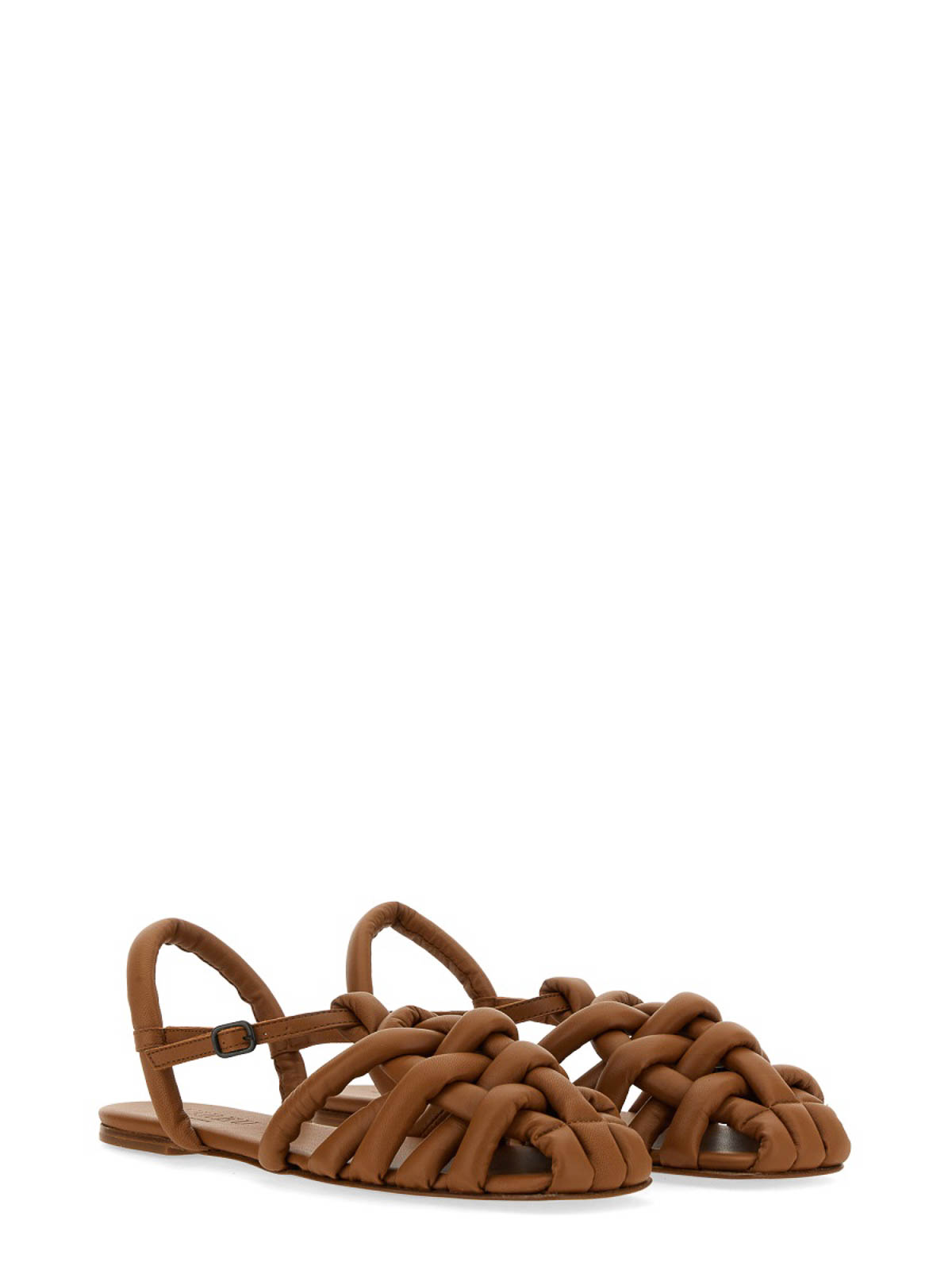 Shop Hereu Cabersa Sandals In Light Brown