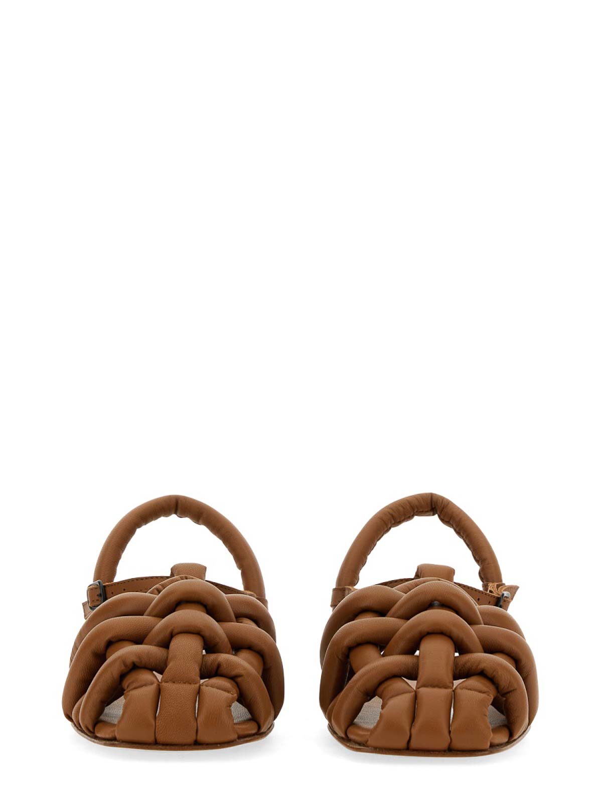 Shop Hereu Cabersa Sandals In Light Brown