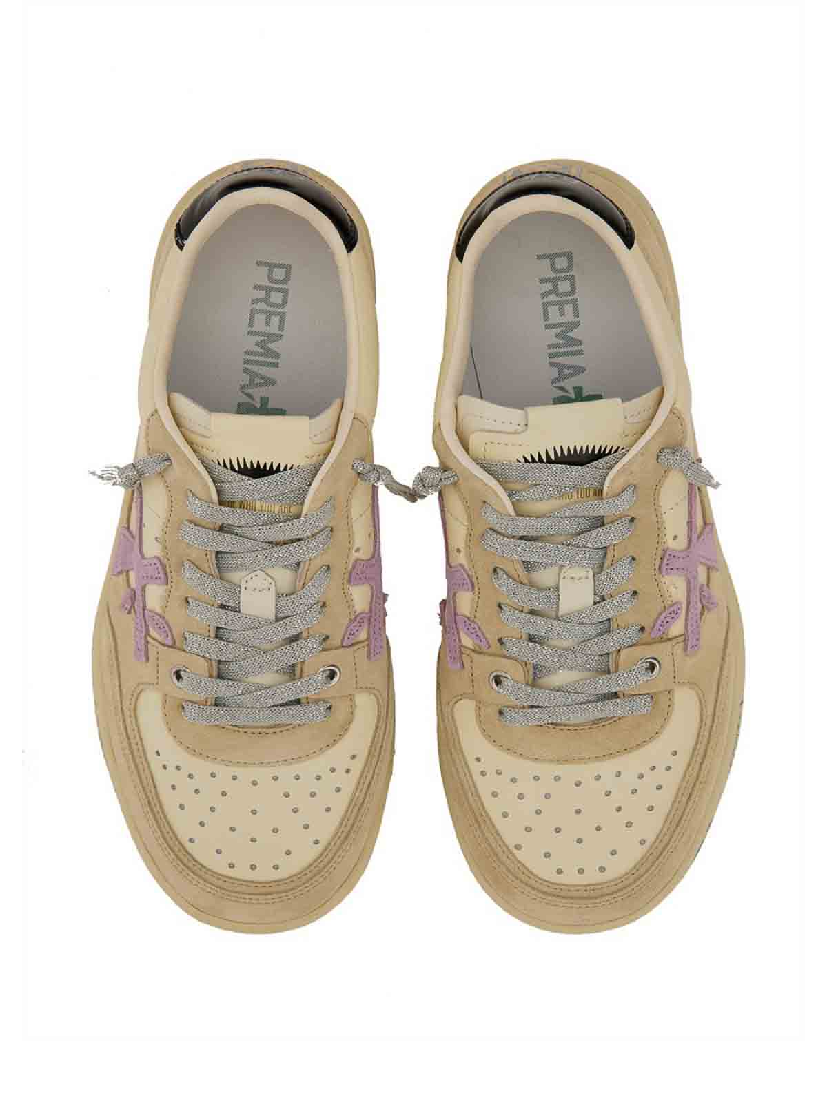 Shop Premiata Sneaker With Logo In Multicolour