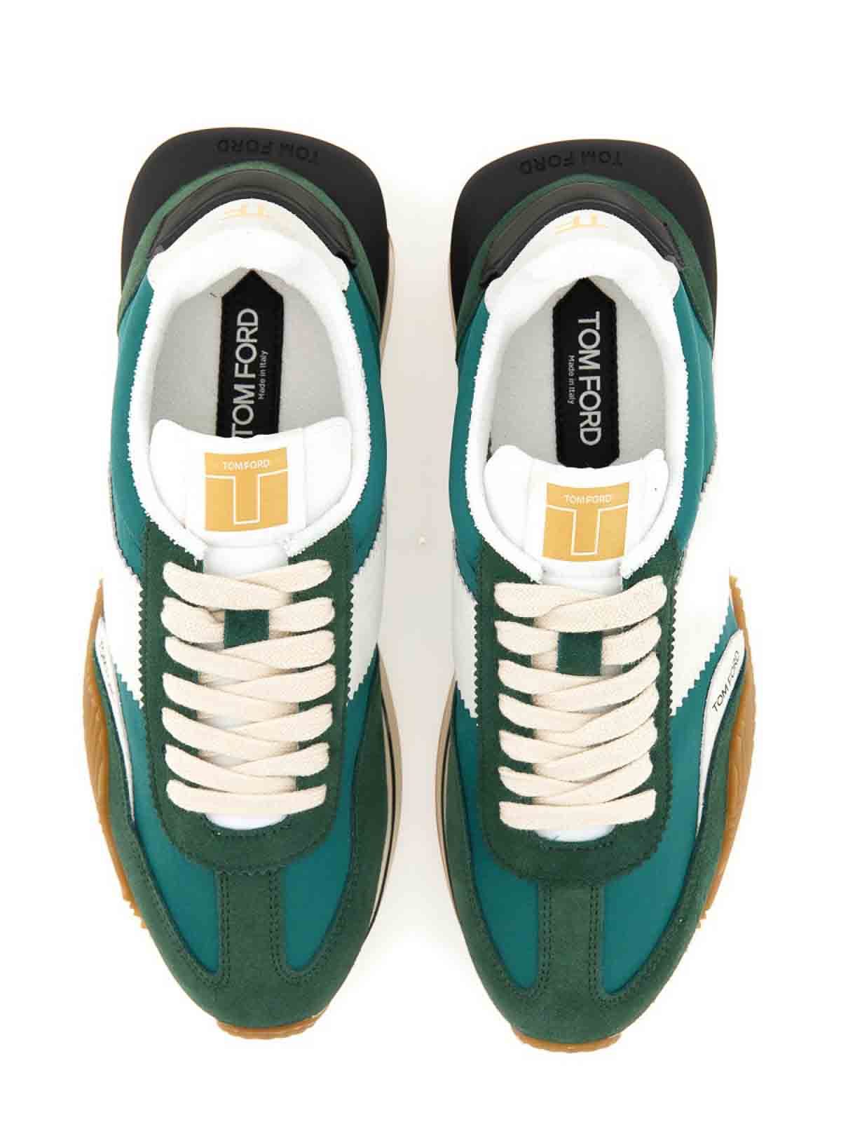 Shop Tom Ford James Sneaker In Green