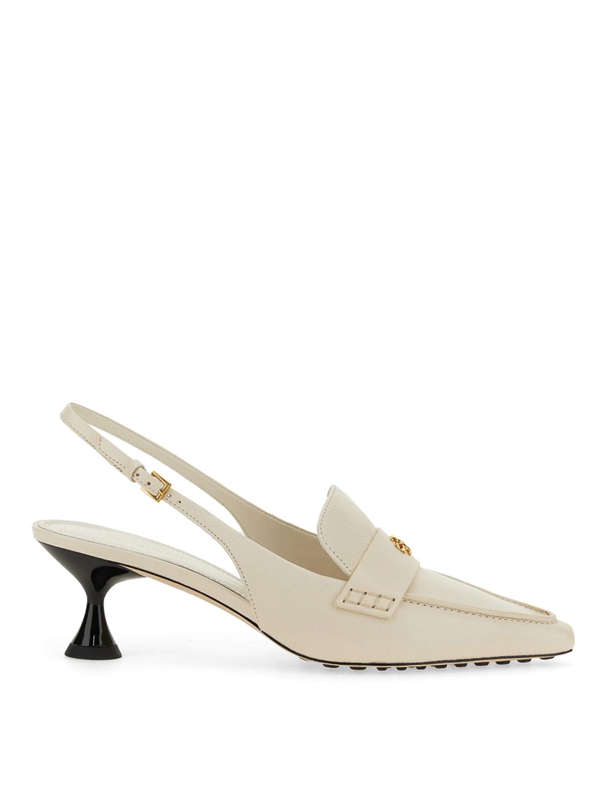 Shop Tory Burch Leather Sandal In White
