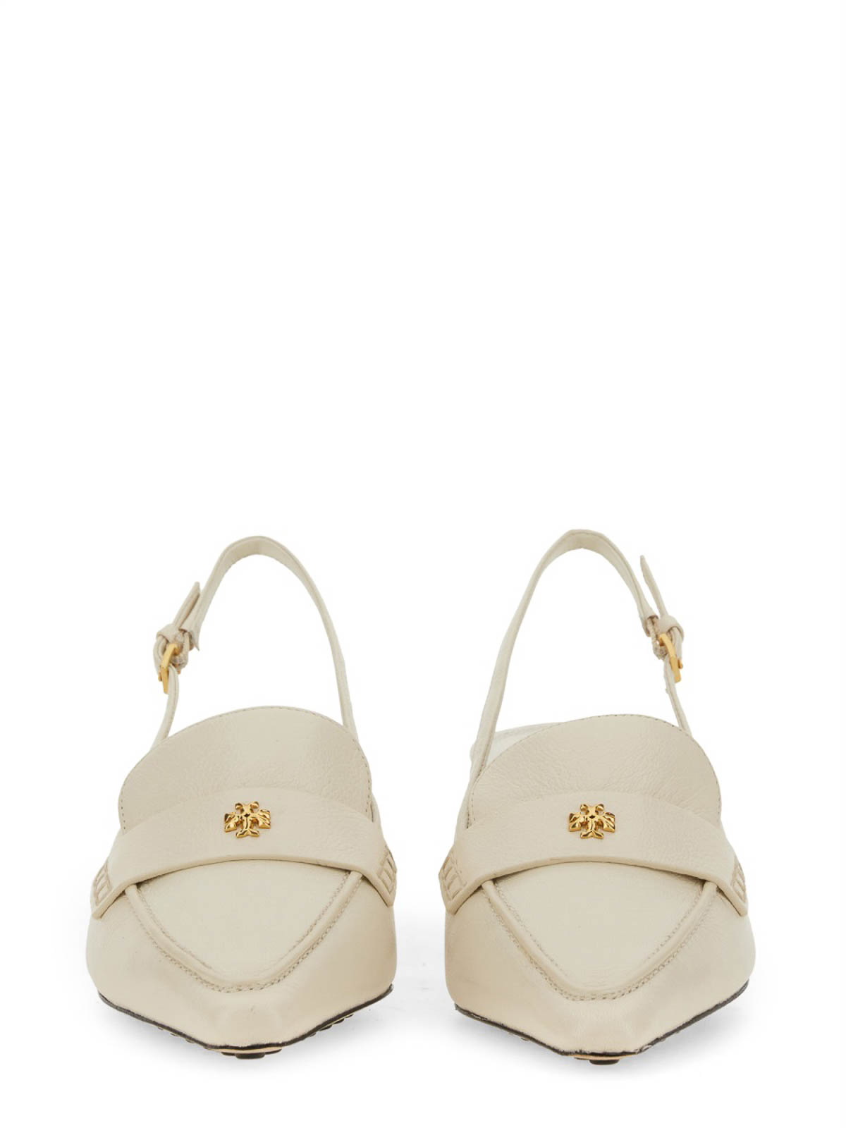 Shop Tory Burch Leather Sandal In White