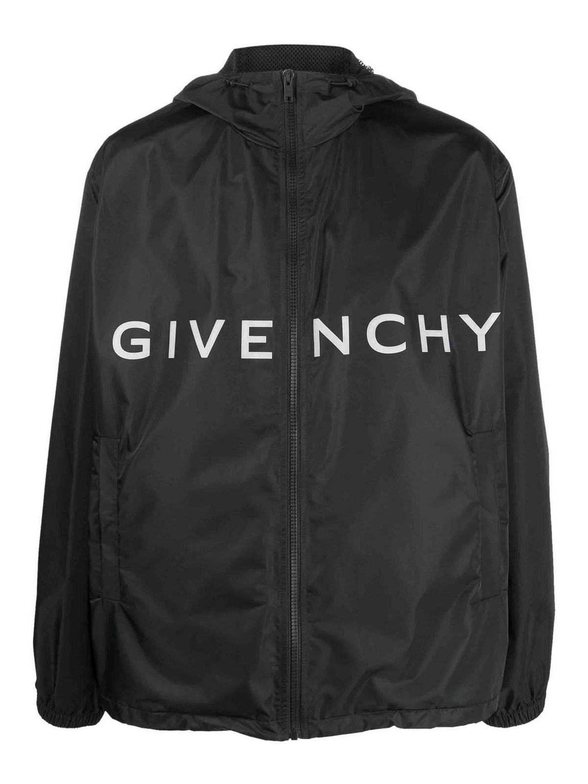 Shop Givenchy Logo-print Windbreaker In Black