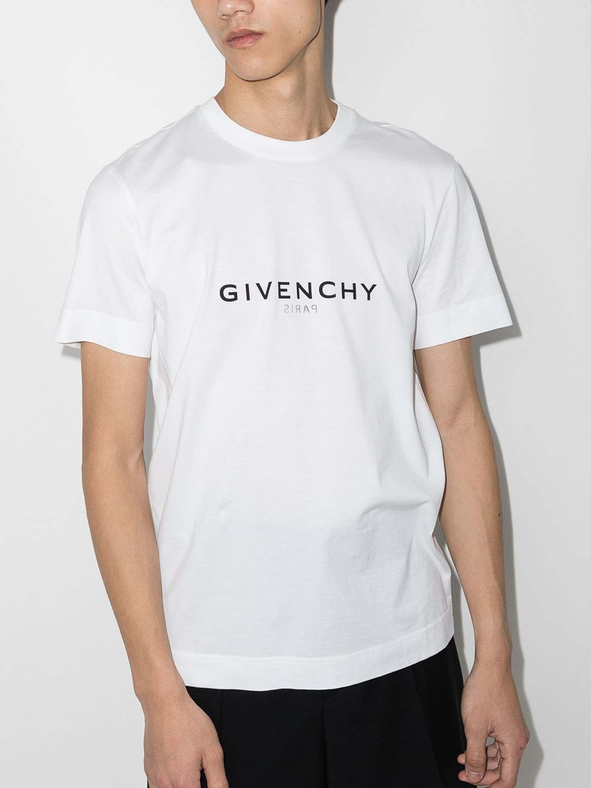 Shop Givenchy Reverse Slim T-shirt In White