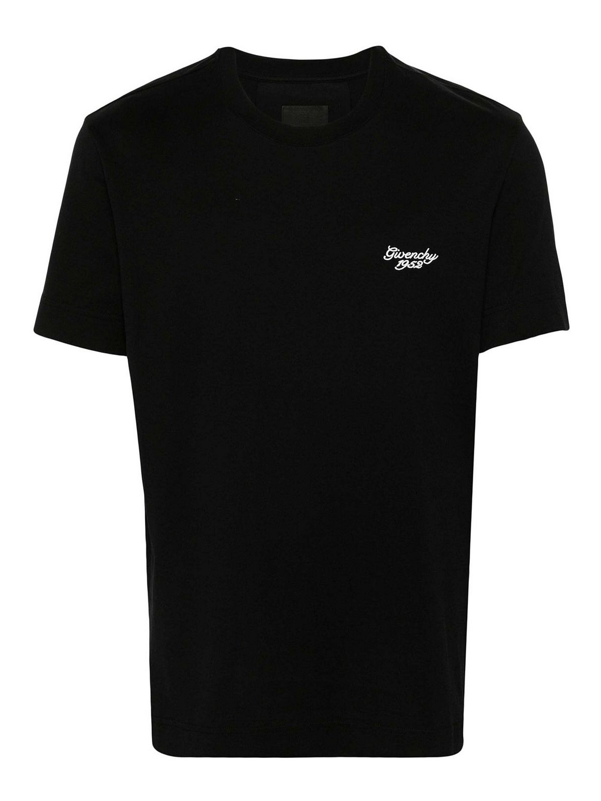 Givenchy Logo-embroidered T-shirt In Black