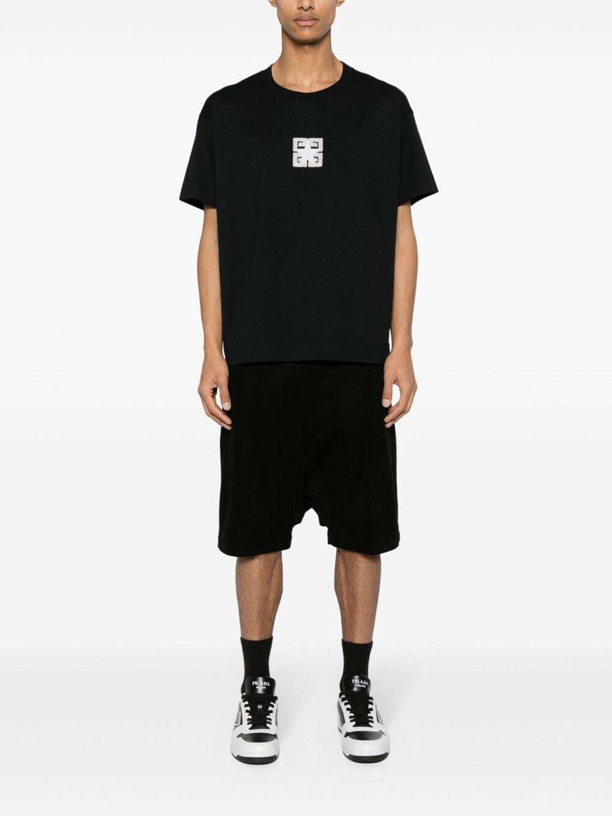 Shop Givenchy Stars Boxy Fit T-shirt In Black