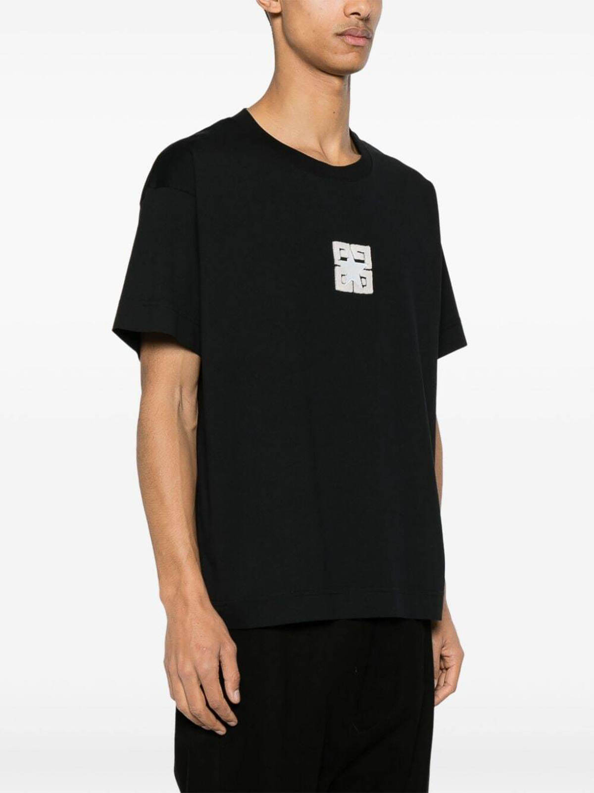 Shop Givenchy Stars Boxy Fit T-shirt In Black