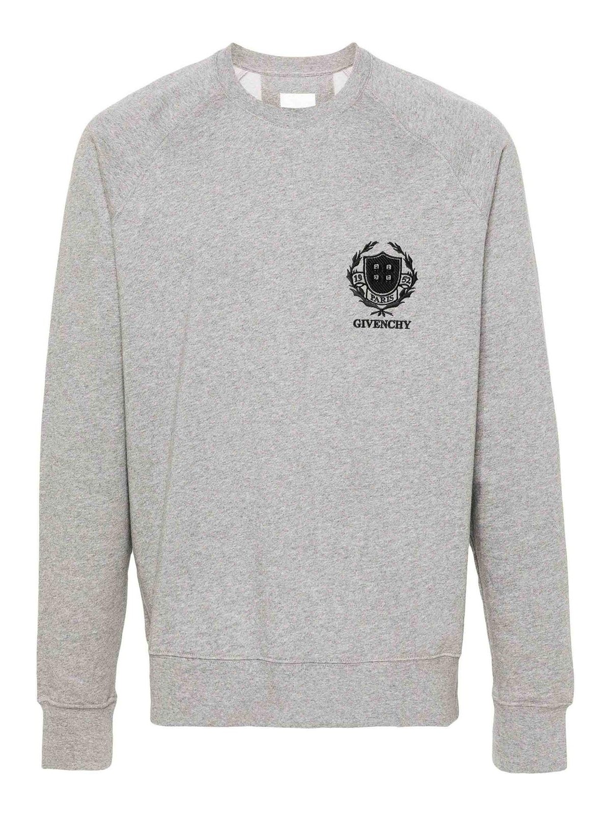 Givenchy Crest Slim Fit Sweatshirt In Gray