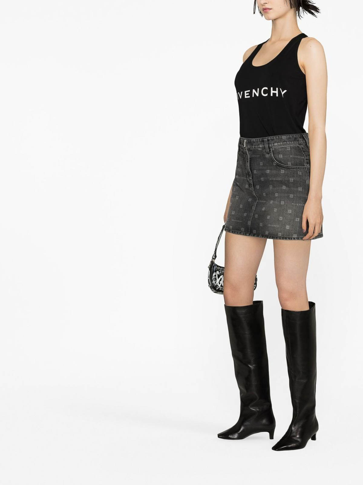 Shop Givenchy Archetype Slim-fit Tank Top In Black