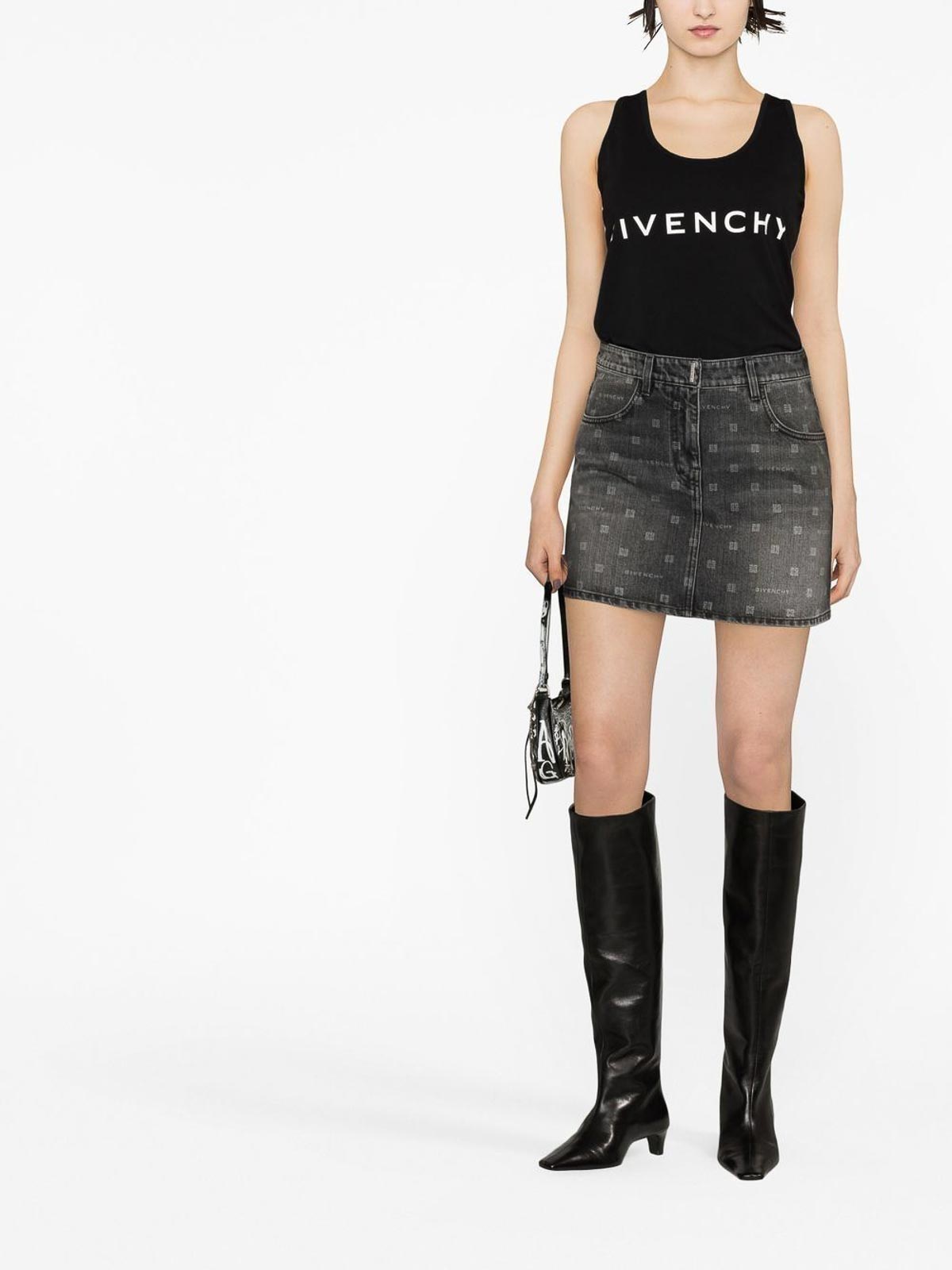 Shop Givenchy Archetype Slim-fit Tank Top In Black