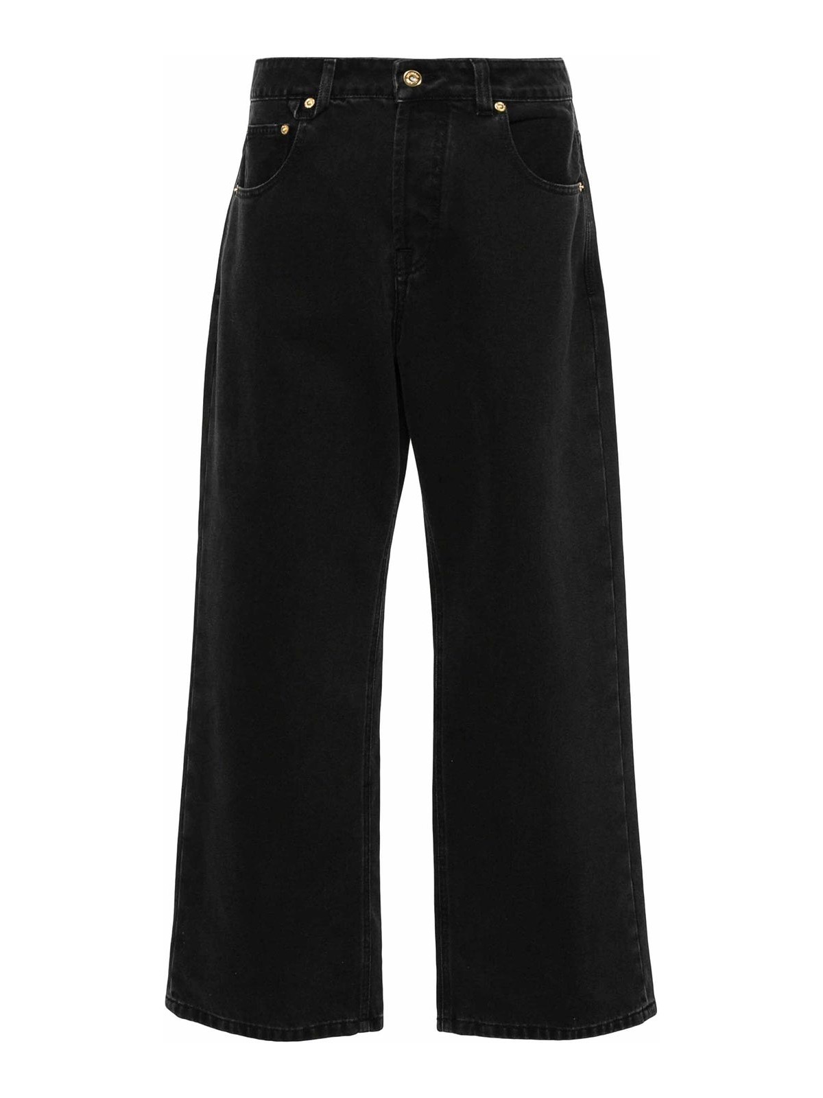 Shop Jacquemus Le De-nmes Large Oversized Jeans In Black