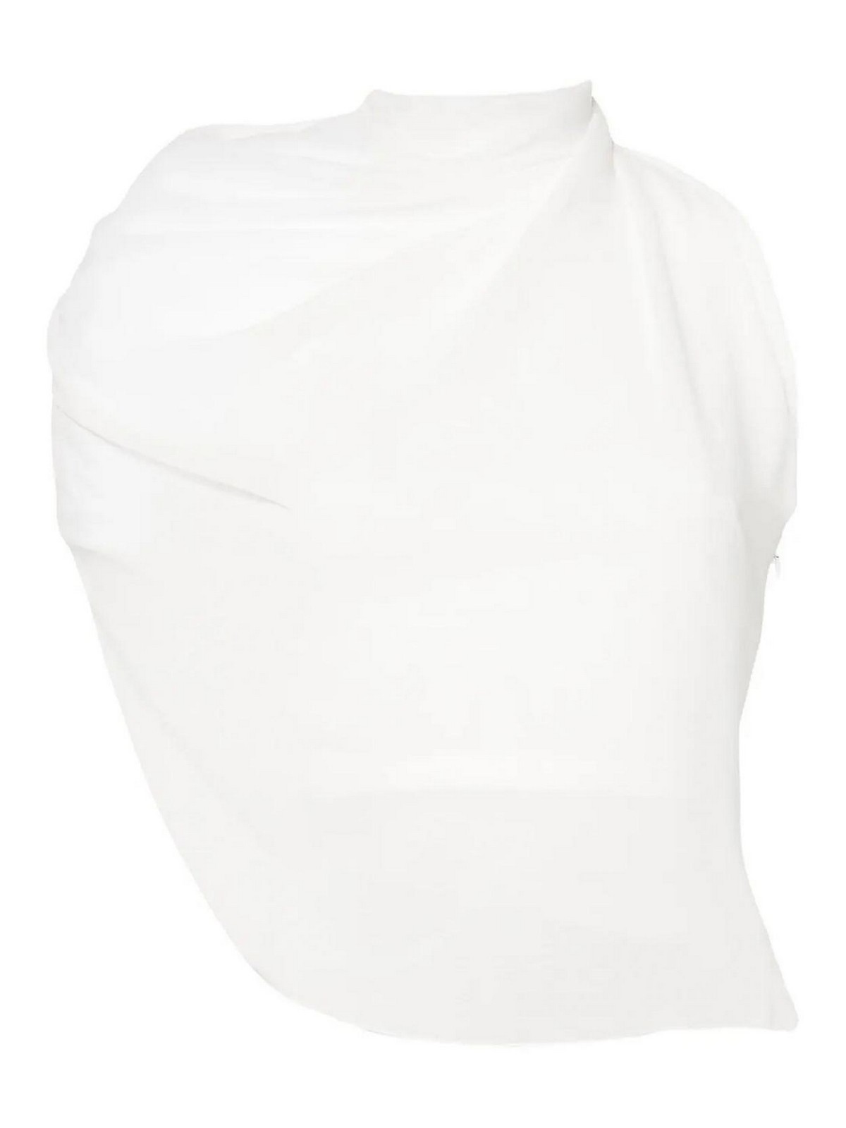Shop Jacquemus Le Haut Pablo Padded Shoulder Top In White