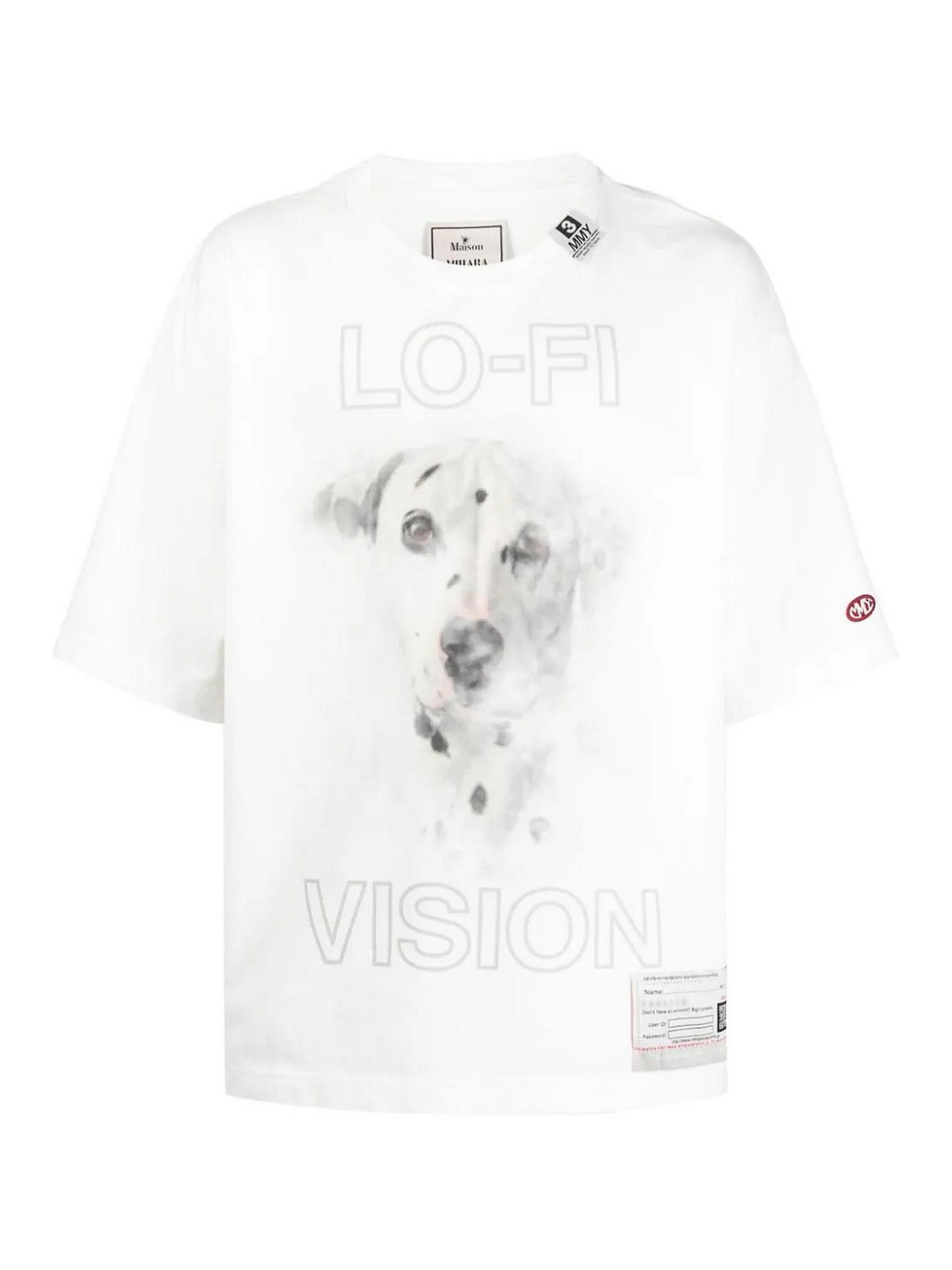 Shop Miharayasuhiro Dog Printed T-shirt In White