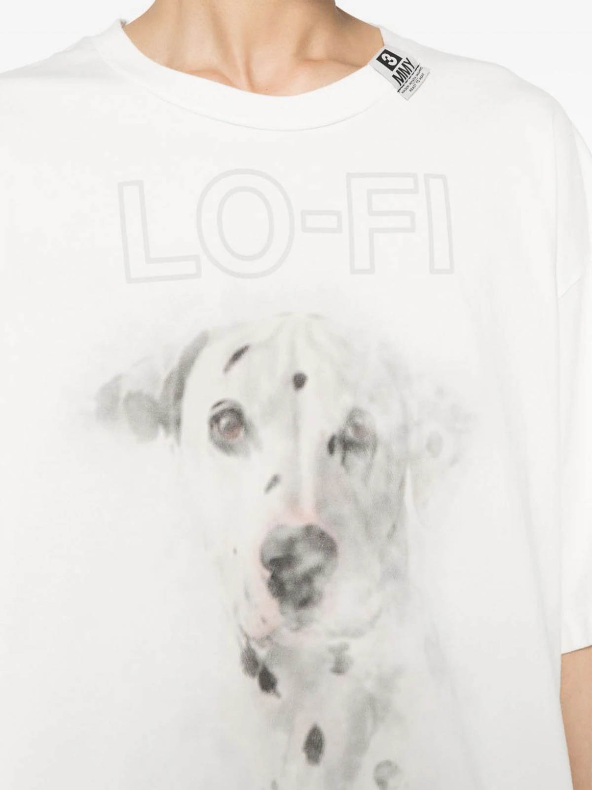 Shop Miharayasuhiro Dog Printed T-shirt In White