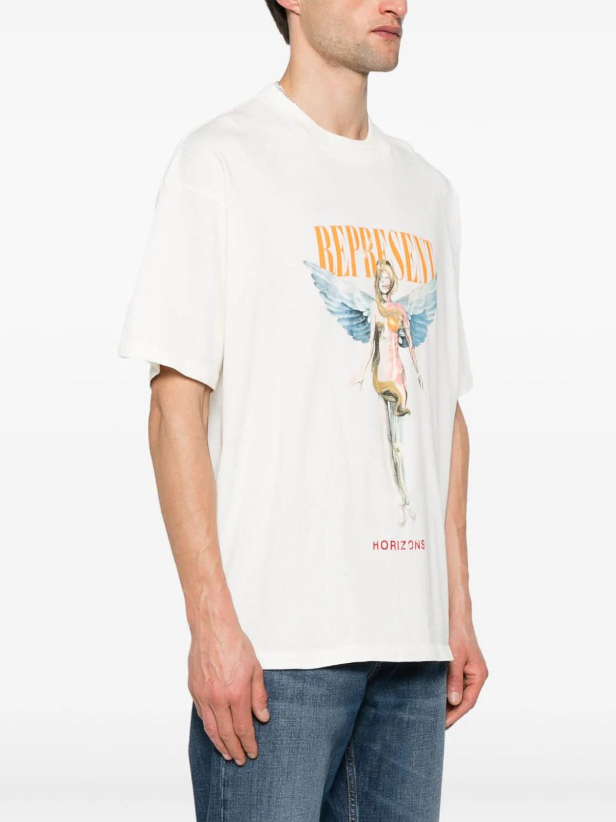 Represent Reborn T-Shirt - White - Men|S24REPMLM43472