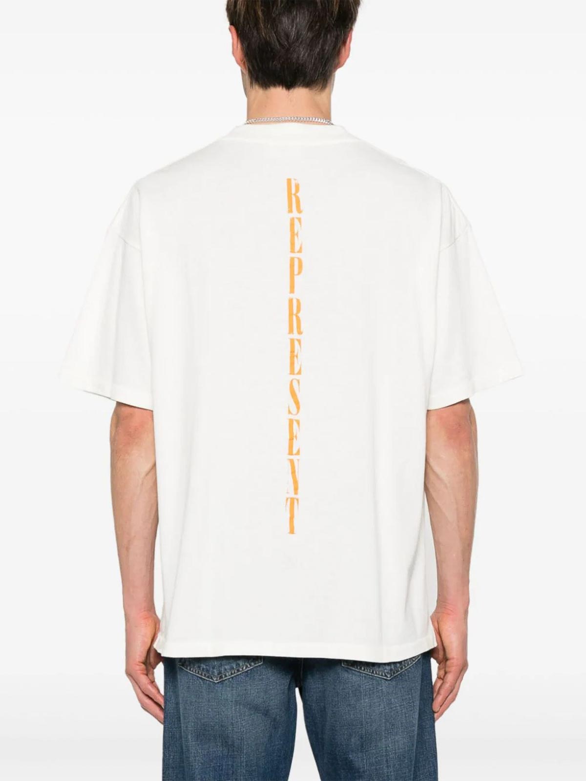 Represent Reborn T-Shirt - White - Men|S24REPMLM43472