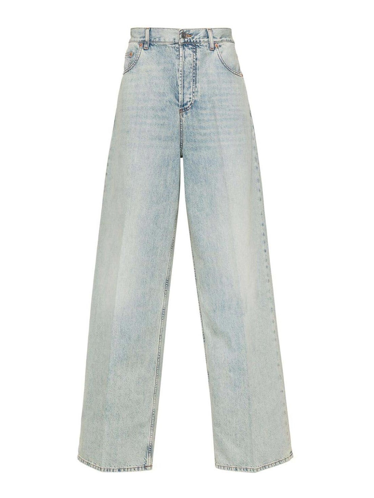 Valentino Relaxed Fit Denim In Red