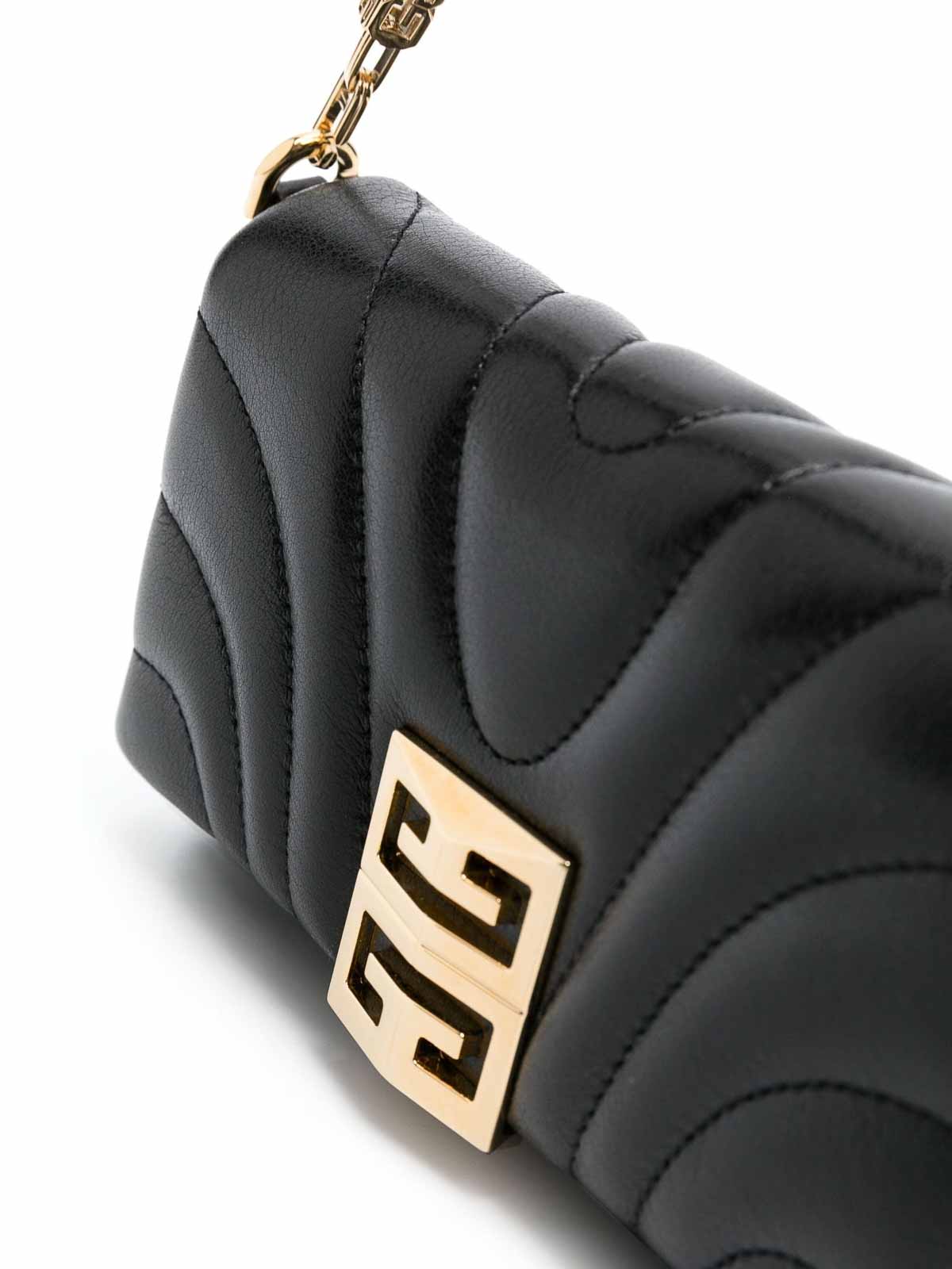 Shop Givenchy Micro Quilted Leather Bag In Black