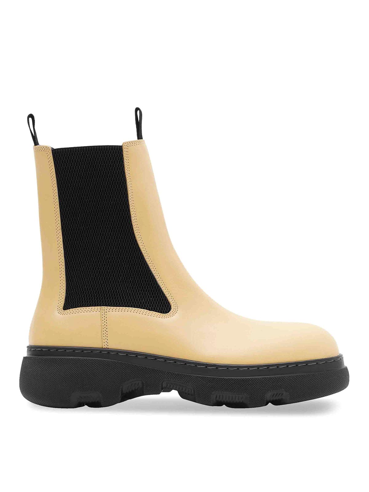 Shop Burberry Creeper Chelsea Boots In Beige