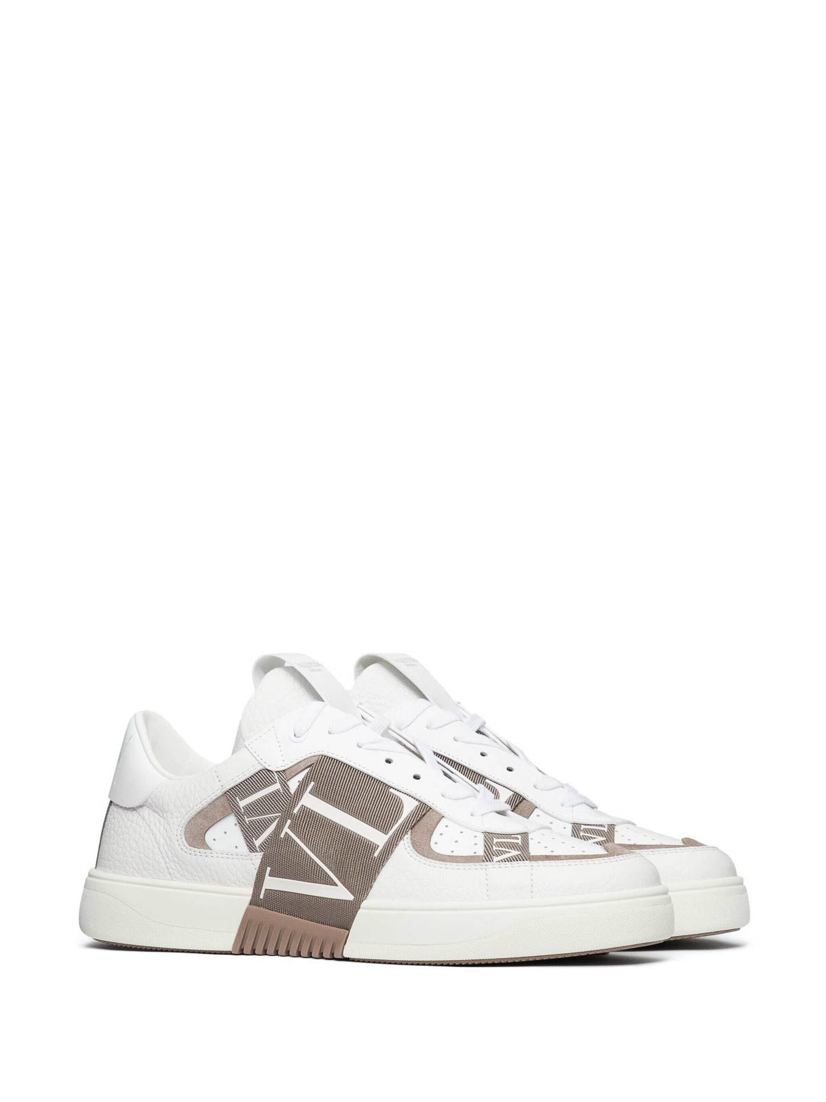 Shop Valentino Low-top Sneakers In White