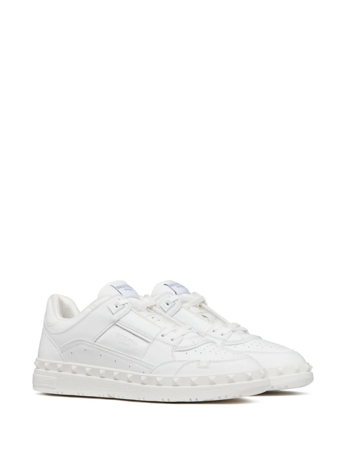 Shop Valentino Freedots Sneaker In White