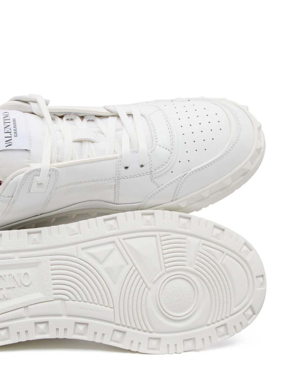 Shop Valentino Freedots Sneaker In White