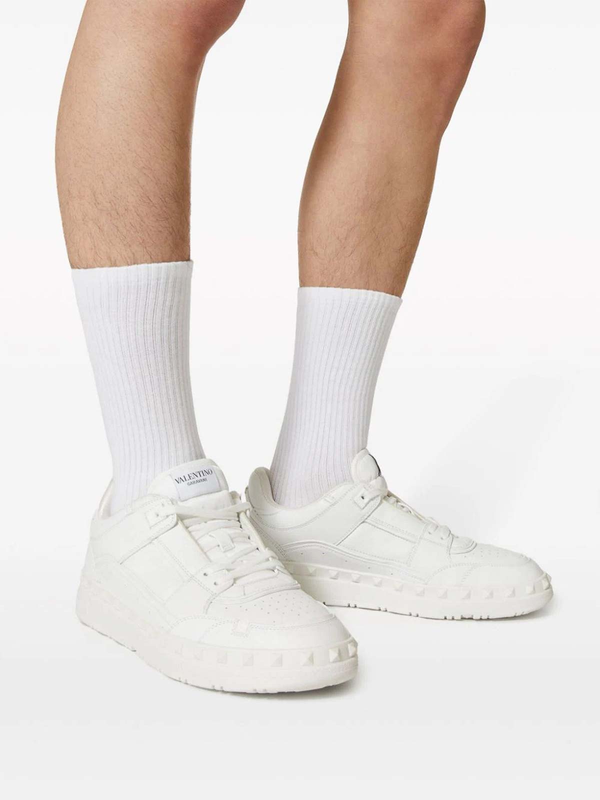 Shop Valentino Freedots Sneaker In White