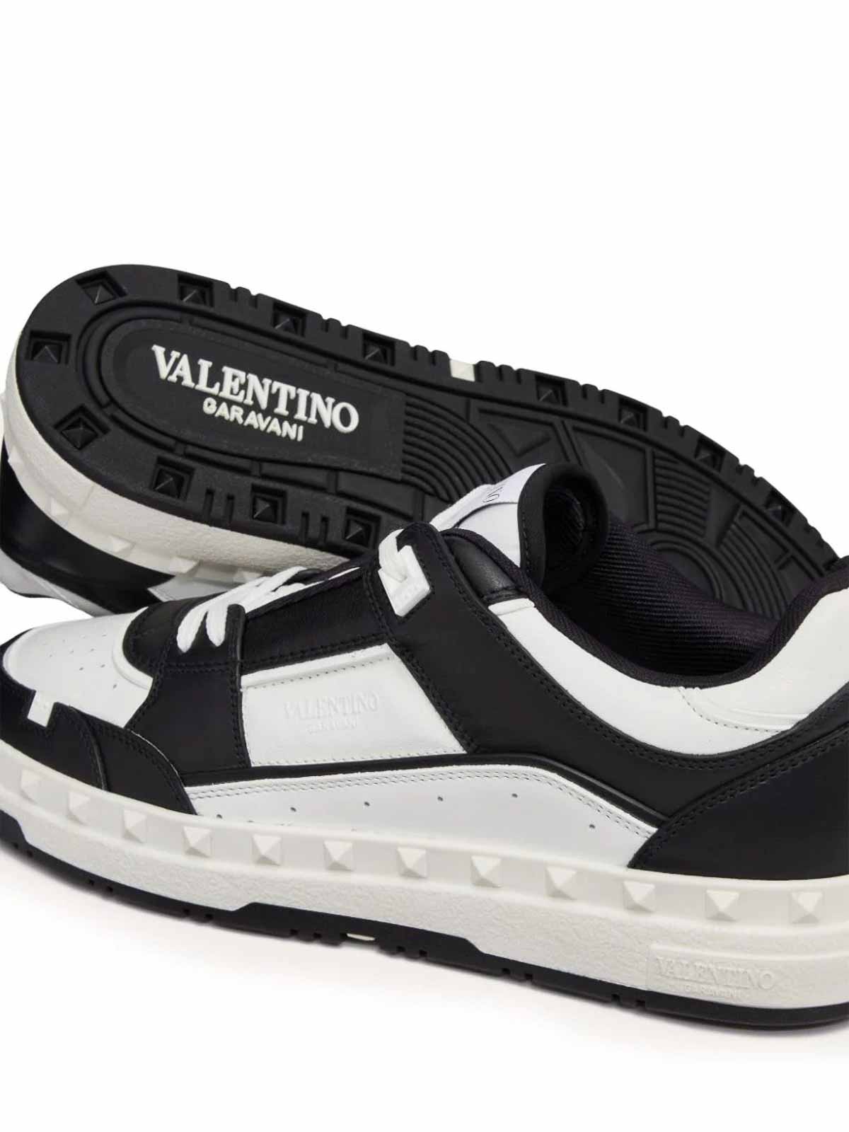 Shop Valentino Freedots Sneaker In Black