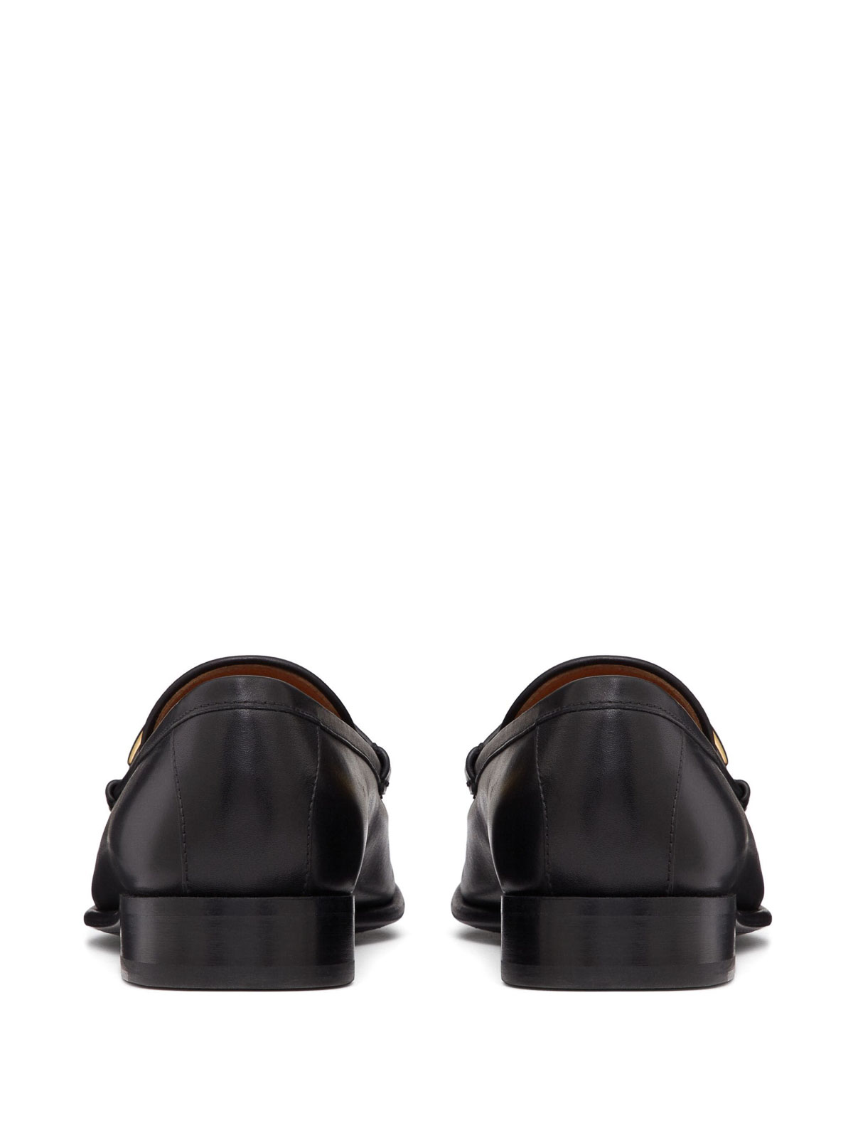 Shop Valentino Signature Loafers In Black