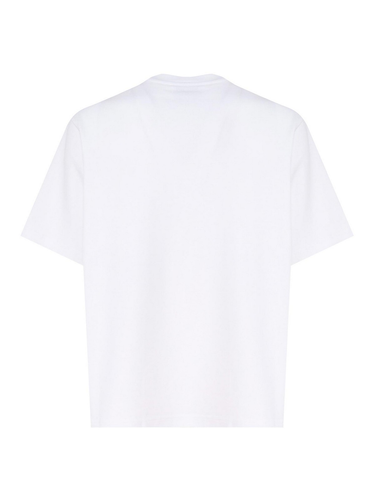 Shop Casablanca Logo T-shirt In Cotton In White