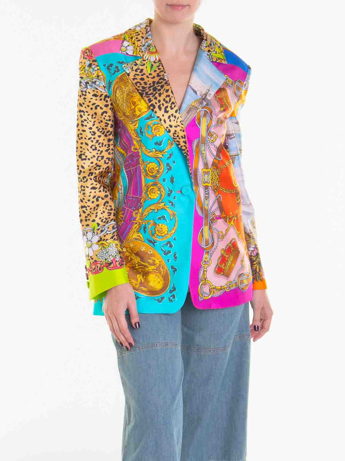 Shop Moschino Casual Jacket In Multicolour