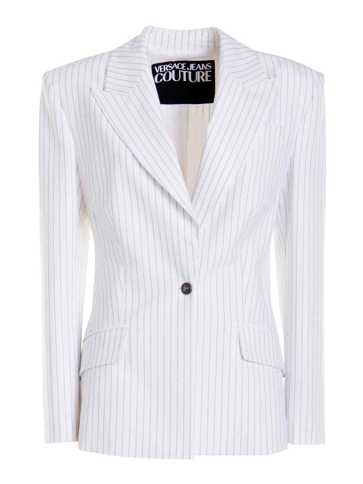 Shop Versace Jeans Couture Jacket In White