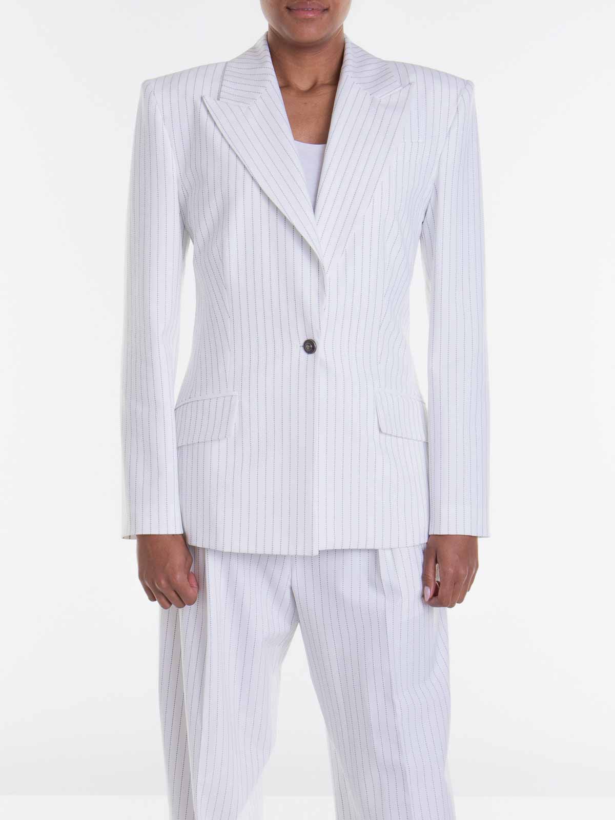 Shop Versace Jeans Couture Jacket In White