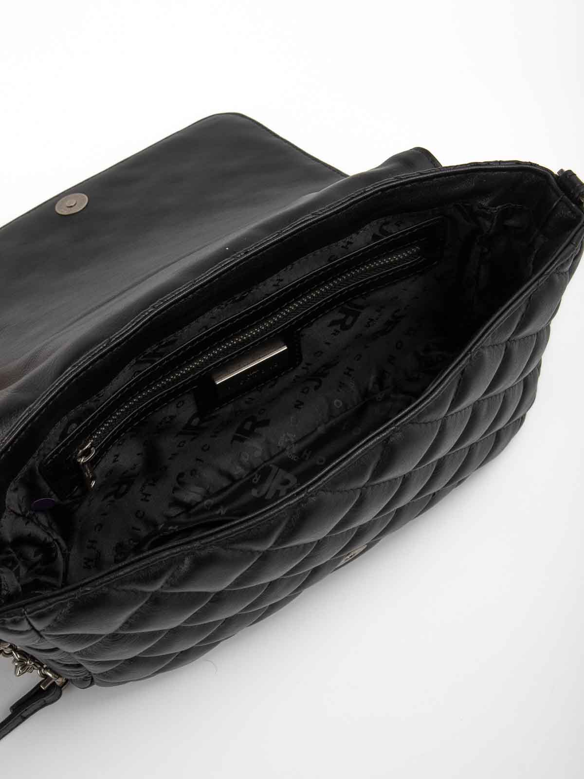 Shop John Richmond Leather Bag In Black