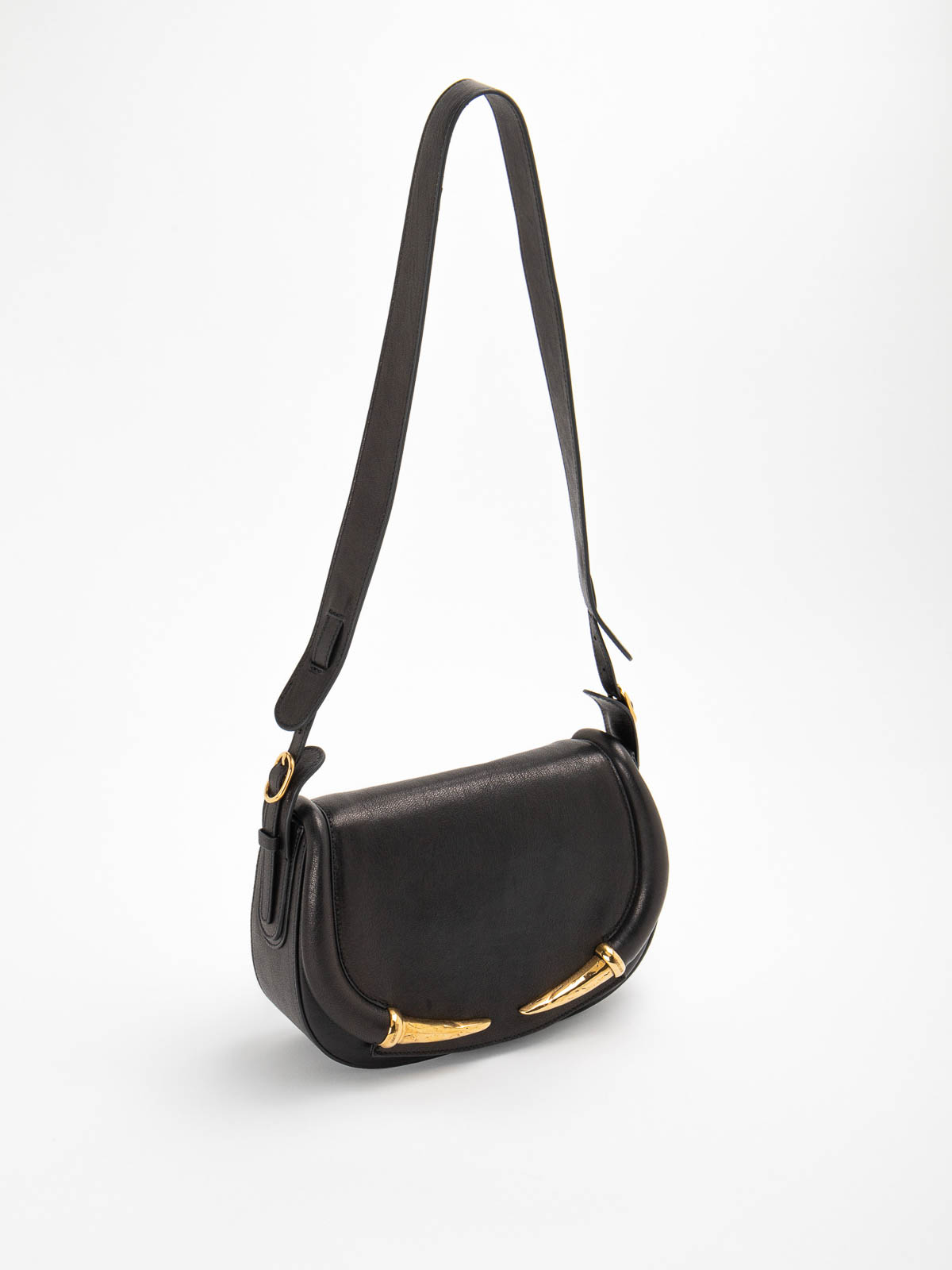 Shop Roberto Cavalli Leather Bag In Black