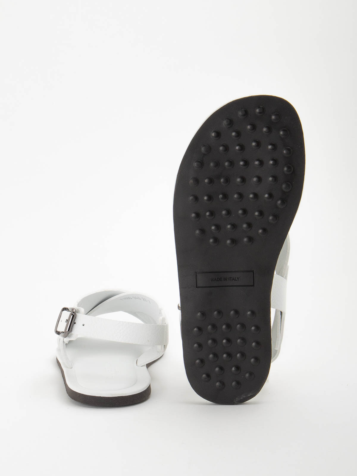 Shop Corneliani Sandals In White