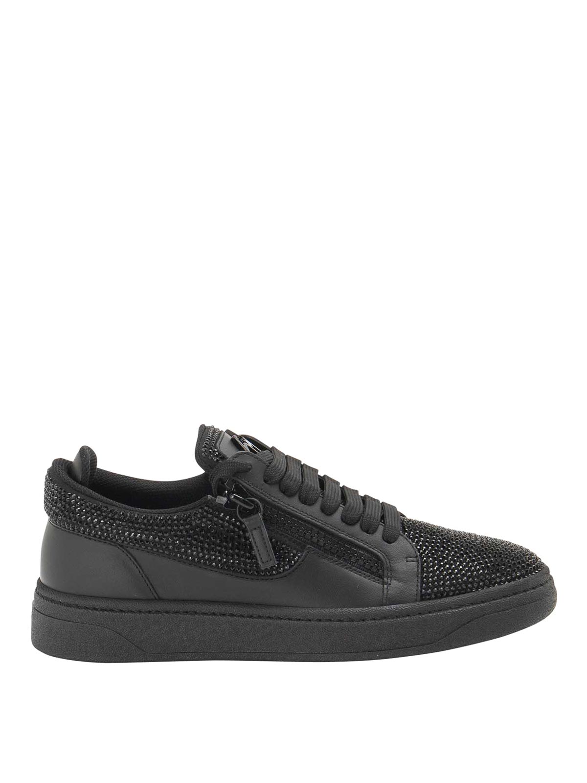Shop Giuseppe Zanotti Logo Sneakers In Black