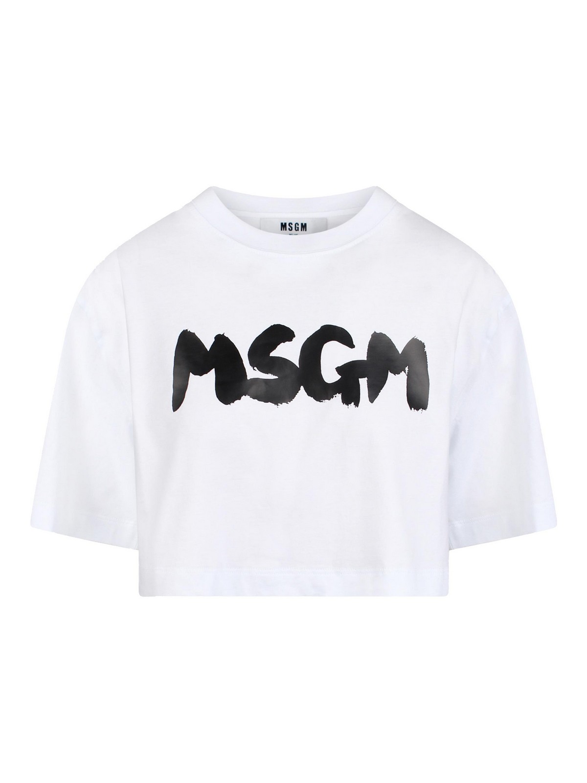 Msgm Camiseta - Blanco In White