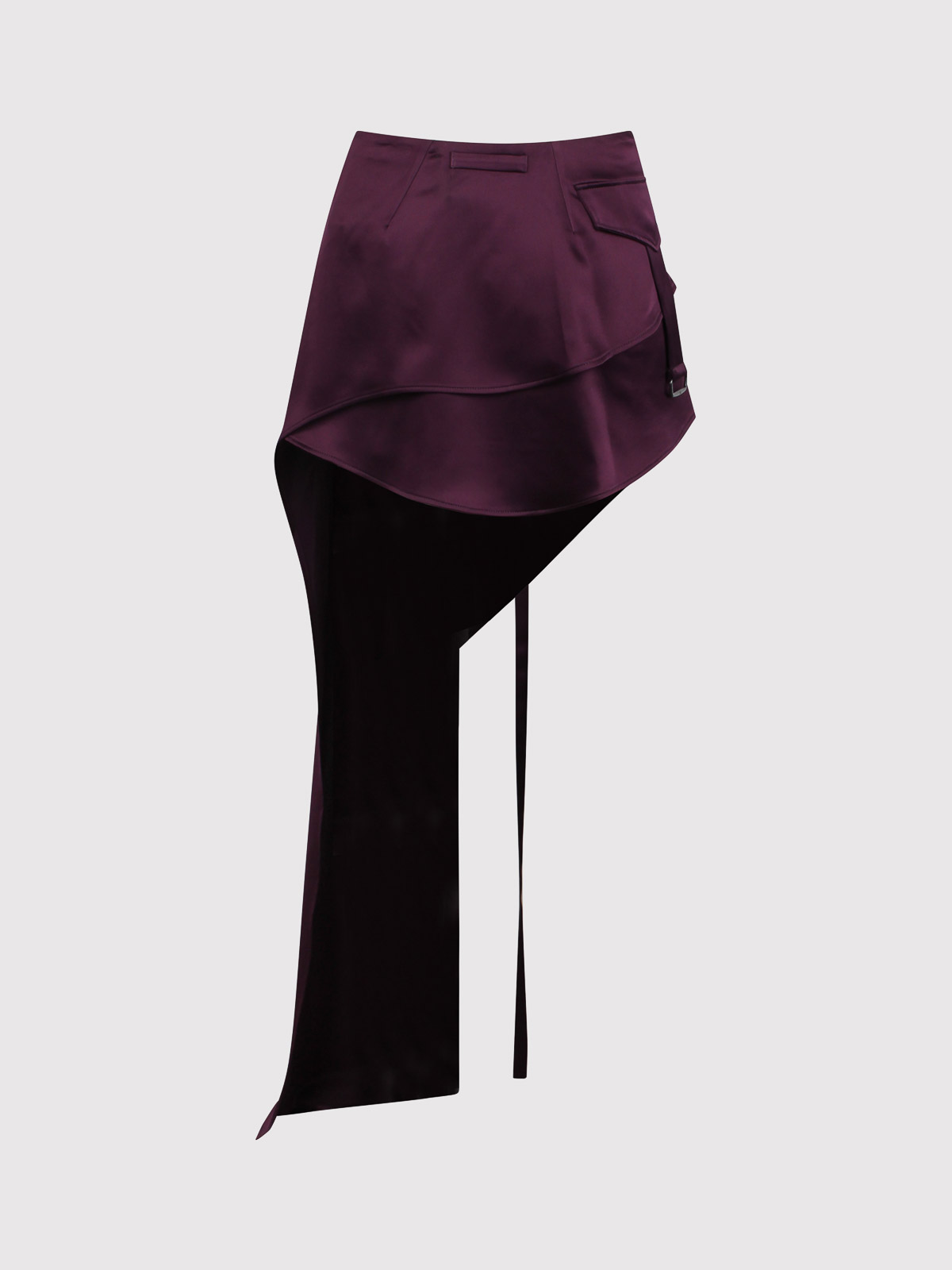 Shop Ssheena Asymmetric Skirt In Púrpura